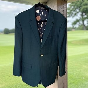 Elegant Dark Green Men's Blazer